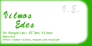 vilmos edes business card
